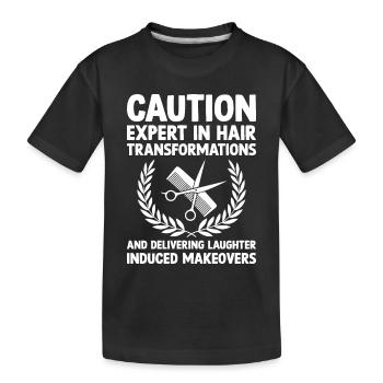 Coiffeur Coiffeur Coiffeur Coiffure Coiffure - T-shirt bio Premium Enfant - noir - Devant