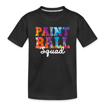 Paintball Squad Amateurs de paintball Paintballers - T-shirt bio Premium Enfant - noir - Devant