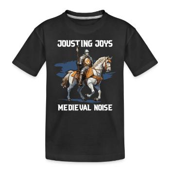 Chevaliers Chevaliers Armure médiévale de la Renaissance - T-shirt bio Premium Enfant - noir - Devant