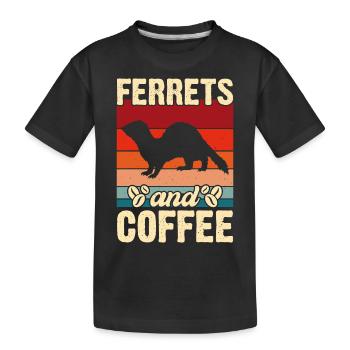 Furet - T-shirt bio Premium Enfant - noir - Devant
