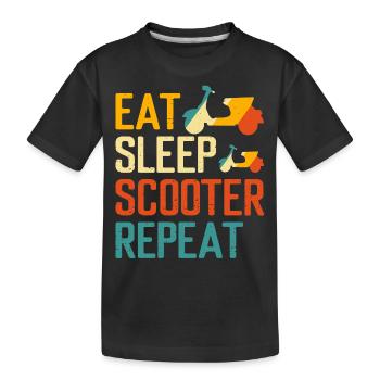 Scooter Scooter Rider Scooter - Kids' Premium Organic T-Shirt - black - Front