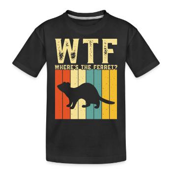 Furet - T-shirt bio Premium Enfant - noir - Devant