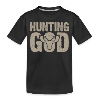 Hunter - Kids' Premium Organic T-Shirt - black - Front