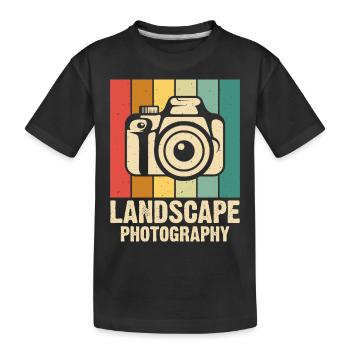 Photographe - T-shirt bio Premium Enfant - noir - Devant