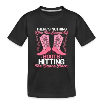 Il n’y a rien de tel que le son des bottes Western L - T-shirt bio Premium Enfant - noir - Devant