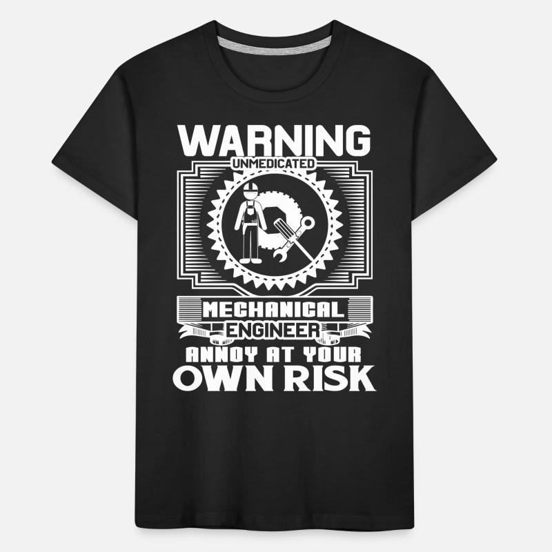 Mechanical Engineer Mechanical Engineer Warning Kids' Premium Organic T-Shirt