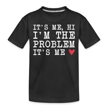 C’est moi, bonjour, c’est le problème, c’est moi - T-shirt bio Premium Enfant - noir - Devant
