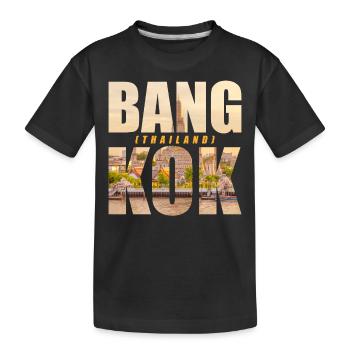 Bangkok Thailand Souvenir - Kinder Premium Bio T-Shirt - Schwarz - Vorne