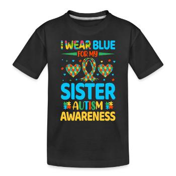 Autism Autistic - Kids' Premium Organic T-Shirt - black - Front