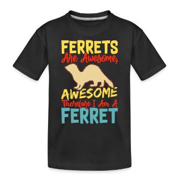 Furet - T-shirt bio Premium Enfant - noir - Devant