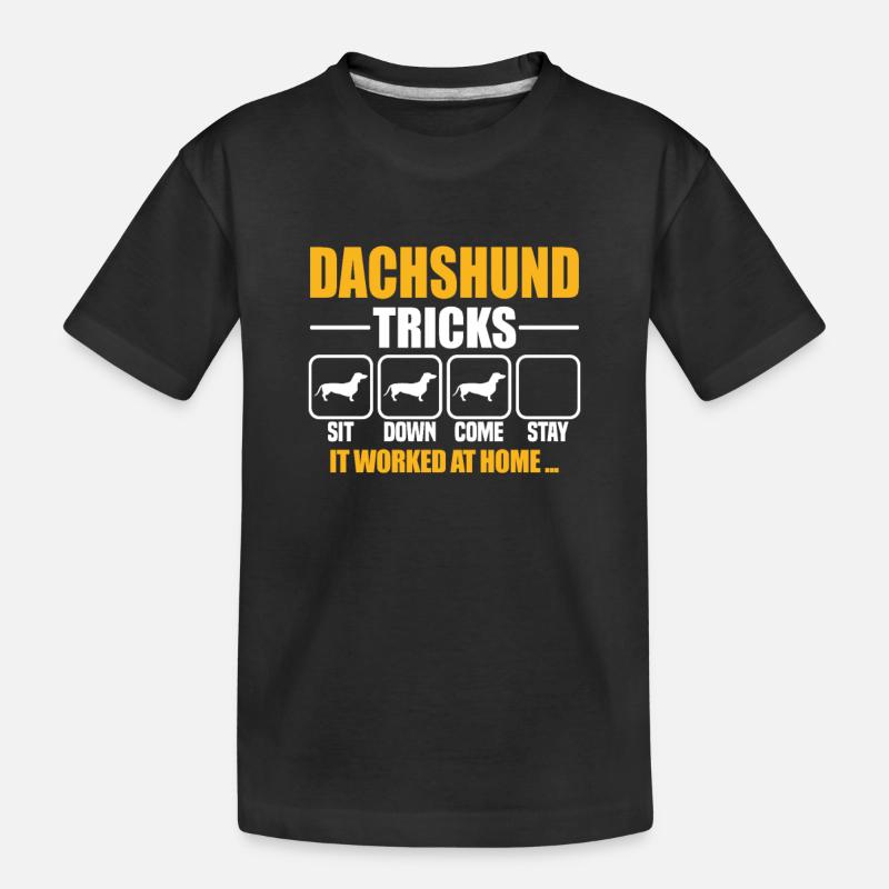 Astuces teckel - T-shirt bio Premium Enfant - noir