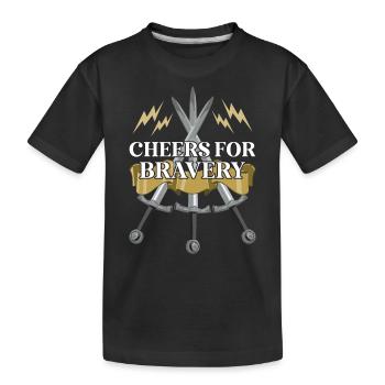 Chevaliers Chevaliers Armure médiévale de la Renaissance - T-shirt bio Premium Enfant - noir - Devant