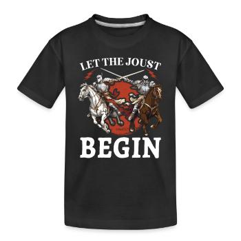 Chevaliers Chevaliers Armure médiévale de la Renaissance - T-shirt bio Premium Enfant - noir - Devant