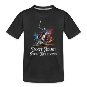 Chevaliers Chevaliers Armure médiévale de la Renaissance - T-shirt bio Premium Enfant - noir - Devant