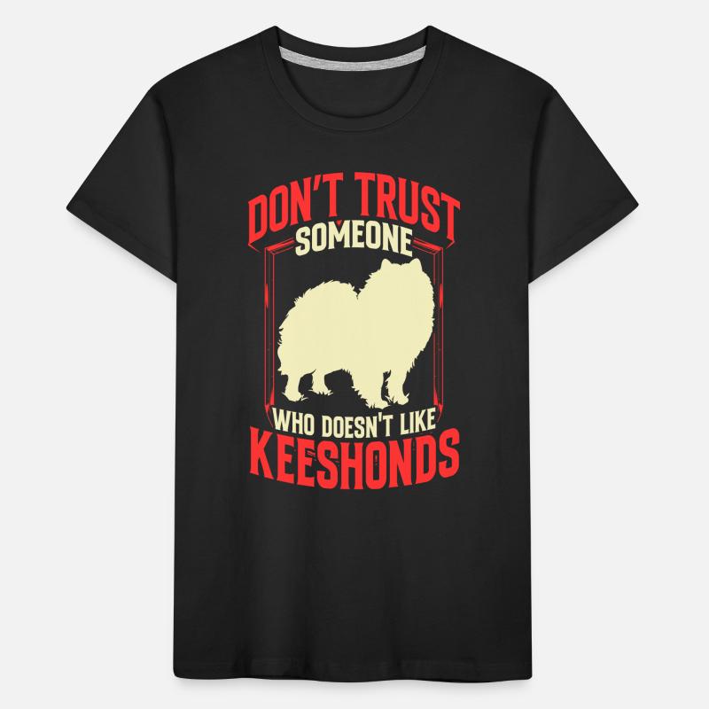 Wolfsspitz not trusting German Spitz Kids' Premium Organic T-Shirt