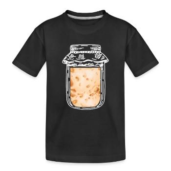 Sauerteig Im Glas - Kinder Premium Bio T-Shirt - Schwarz - Vorne