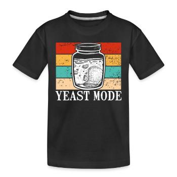 Sauerteig Im Glas retro - Kinder Premium Bio T-Shirt - Schwarz - Vorne