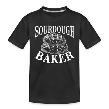 Sauerteig bäcker - Kinder Premium Bio T-Shirt - Schwarz - Vorne