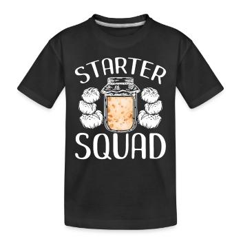 Starter Trupp - Kinder Premium Bio T-Shirt - Schwarz - Vorne