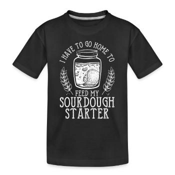 Nourrir mon levain - T-shirt bio Premium Enfant - noir - Devant