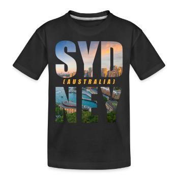 Sydney Australie Souvenir - T-shirt bio Premium Enfant - noir - Devant