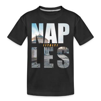 Naples Italie Souvenir - T-shirt bio Premium Enfant - noir - Devant