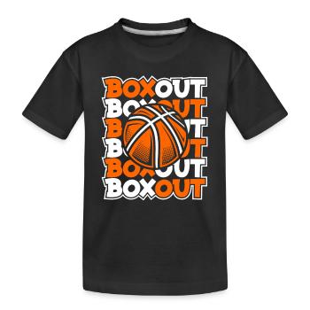 Boxout Basketball Player Basketball Hoop Basketball Fan - T-shirt bio Premium Enfant - noir - Devant