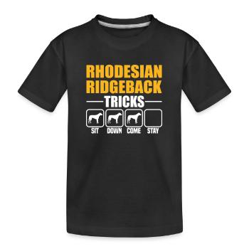 Astuces de Rhodesian Ridgeback - T-shirt bio Premium Enfant - noir - Devant