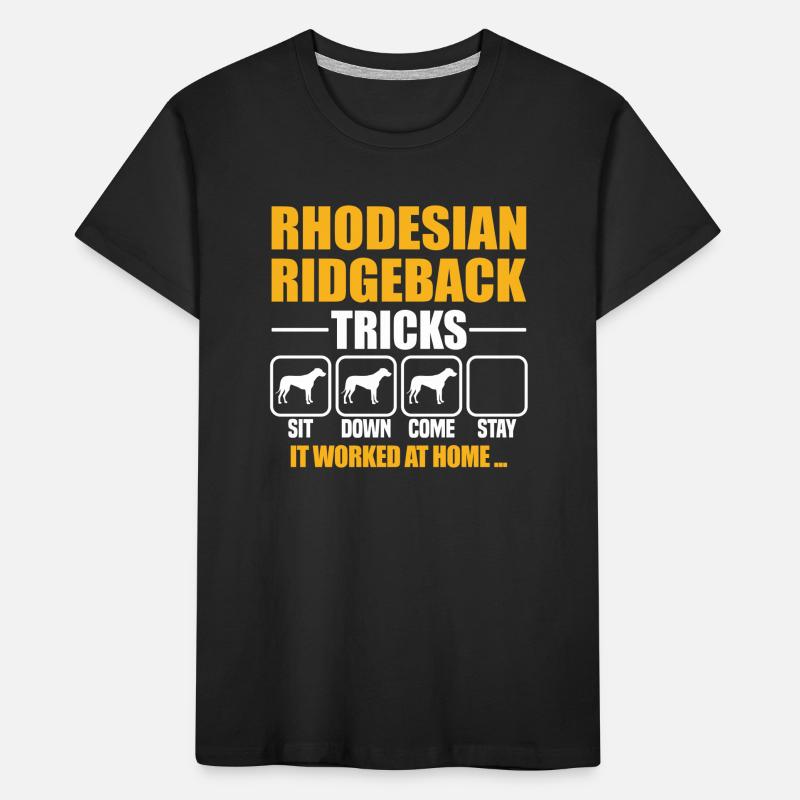Rhodesian Ridgeback Tricks Kids' Premium Organic T-Shirt