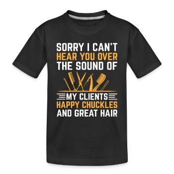 Coiffeur Coiffeur Coiffeur Coiffure Coiffure - T-shirt bio Premium Enfant - noir - Devant