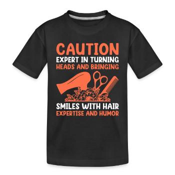 Coiffeur Coiffeur Coiffeur Coiffure Coiffure - T-shirt bio Premium Enfant - noir - Devant