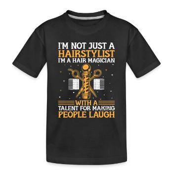 Coiffeur Coiffeur Coiffeur Coiffure Coiffure - T-shirt bio Premium Enfant - noir - Devant