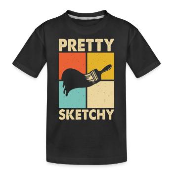 Peintres Artistes Peintres - T-shirt bio Premium Enfant - noir - Devant