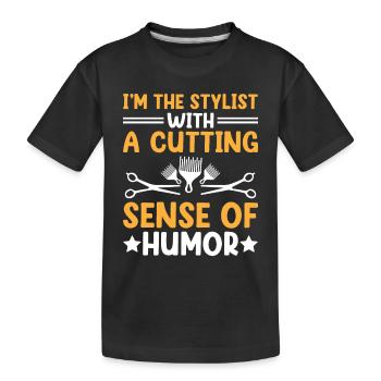 Coiffeur Coiffeur Coiffeur Coiffure Coiffure - T-shirt bio Premium Enfant - noir - Devant