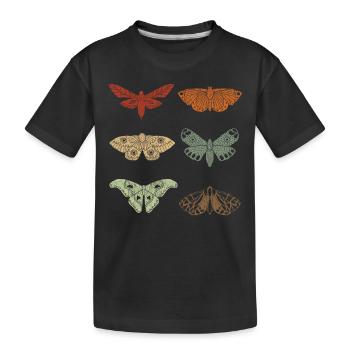 Moth Retro Vintage Moths - T-shirt bio Premium Enfant - noir - Devant