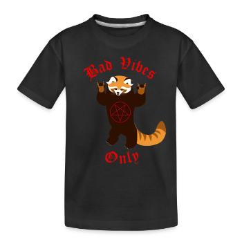 Bad vibes only - T-shirt bio Premium Enfant - noir - Devant