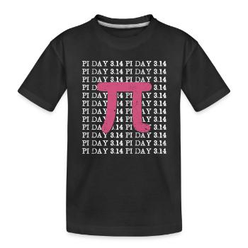 Drôle Pi Day Math Symbol Rose 14 Mars National - T-shirt bio Premium Enfant - noir - Devant