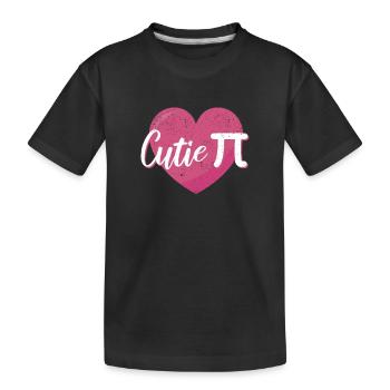 Cutie Pi Day Symbol Math National Pie Mathématiques - T-shirt bio Premium Enfant - noir - Devant