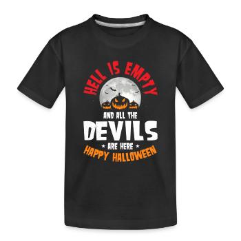L’enfer est vide Devils Happy Halloween Costume - T-shirt bio Premium Enfant - noir - Devant