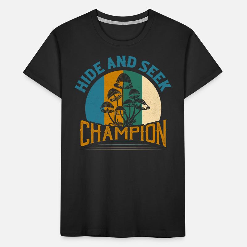Mycologue champignon champion de cache-cache T-shirt bio Premium Enfant