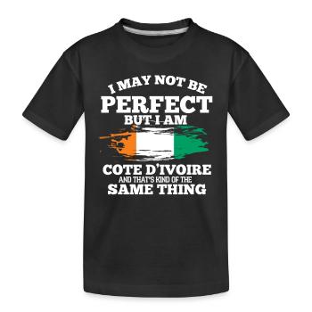 Côte d’Ivoire - T-shirt bio Premium Enfant - noir - Devant