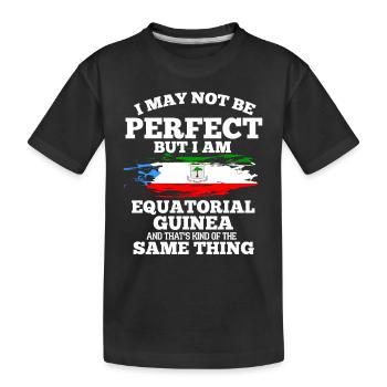 Guinée équatoriale - T-shirt bio Premium Enfant - noir - Devant