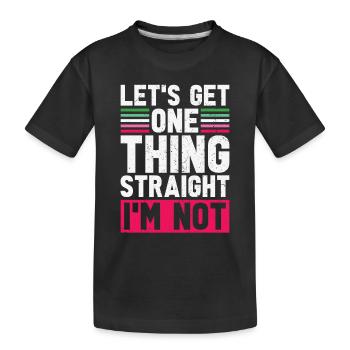 Lass uns eins feststellen Lustiges Abrosexuell - Kinder Premium Bio T-Shirt - Schwarz - Vorne