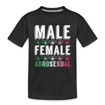 LGBTQIA Gay Pride Month Cadeau Abrossexual - T-shirt bio Premium Enfant - noir - Devant