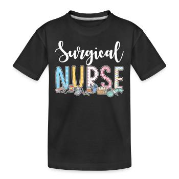 Geschenkidee Für Op-krankenschwestern - Kinder Premium Bio T-Shirt - Schwarz - Vorne