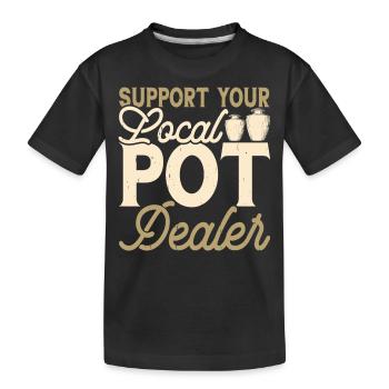 Töpfern Töpferei Töpfer - Kinder Premium Bio T-Shirt - Schwarz - Vorne