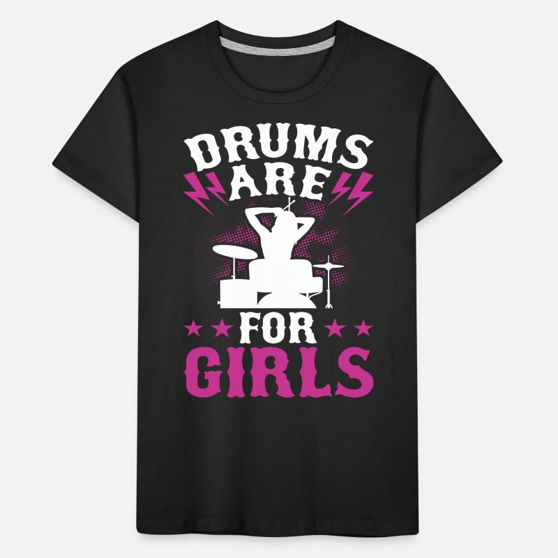 Batterie Batteur Batteur T-shirt bio Premium Enfant