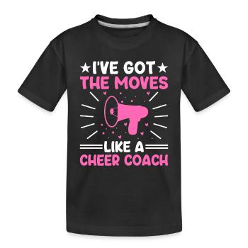 Cheerleading Coach Cheer Coach Cheerleader Cheer T - Kinder Premium Bio T-Shirt - Schwarz - Vorne