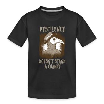 Creepy Halloween horror plague doctor - Kids' Premium Organic T-Shirt - black - Front