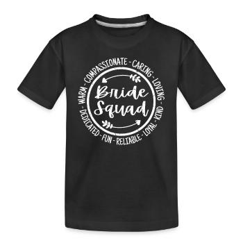 Bride Squad Life Groom Matching Mariage Mariage - T-shirt bio Premium Enfant - noir - Devant